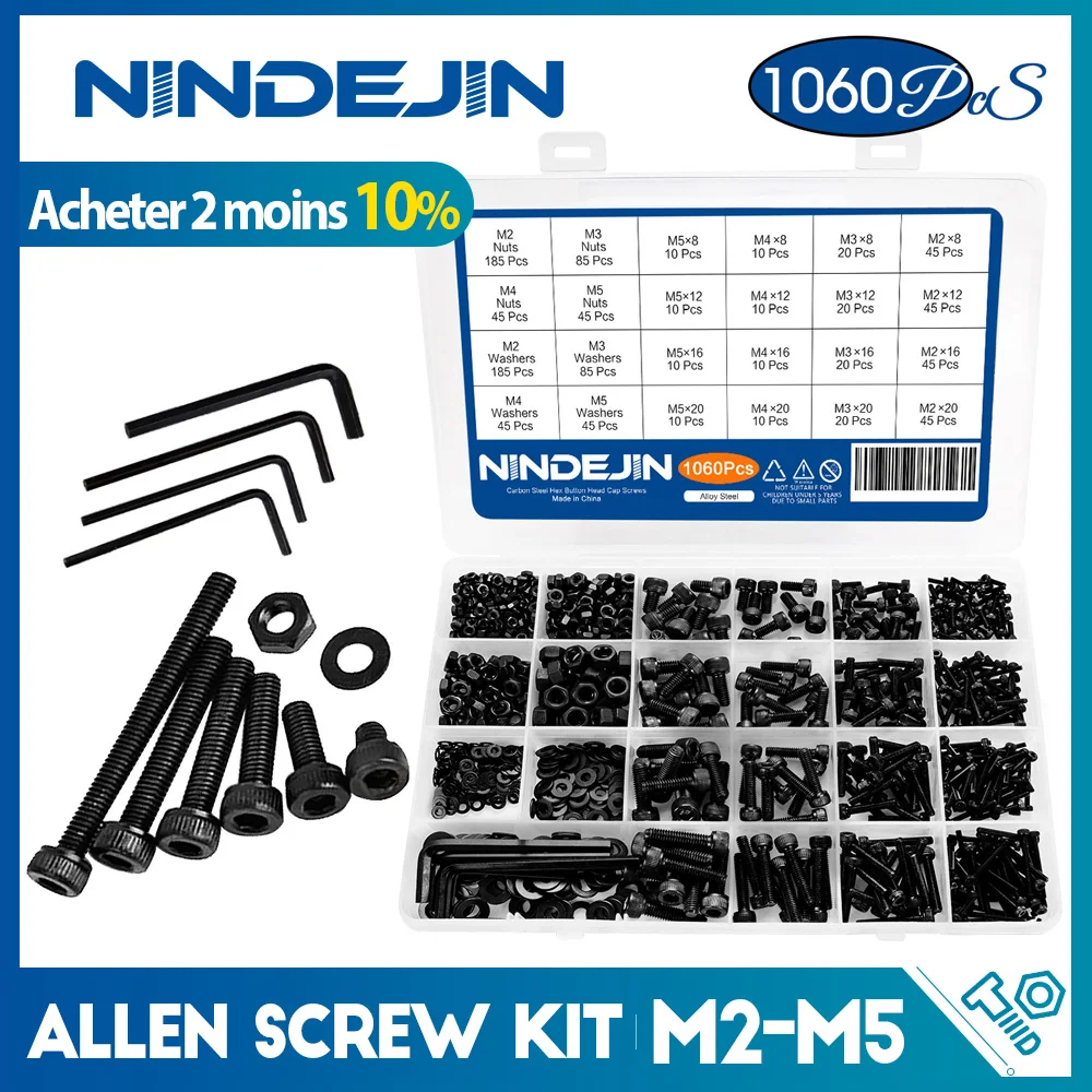 Vis,M2 x10pcs-3mm--Vis M2 M2.5 M3 M4 M5 M6 Tm, Vis Phillips À Tête De  Champignon, Vis En Acier Au Carbone Plaqué Noir - Vis - AliExp - Cdiscount  Bricolage