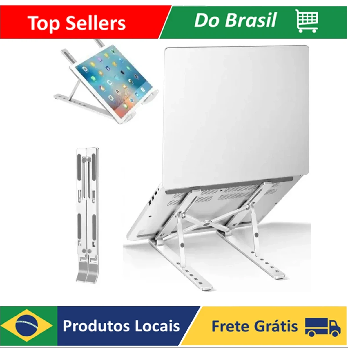 Universal Aluminum Laptop Stand Foldable Tablet Holder Slim Portable Macbook S50