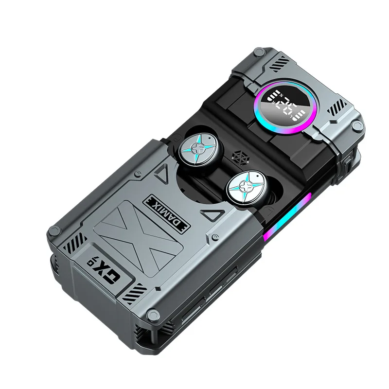 DX-08 TWS 블루투스 이어폰, 노이즈 캔슬링 이어버드, 무선 헤드폰, HD 통화 스테레오 스포츠 헤드셋, 스마트폰용 마이크 포함