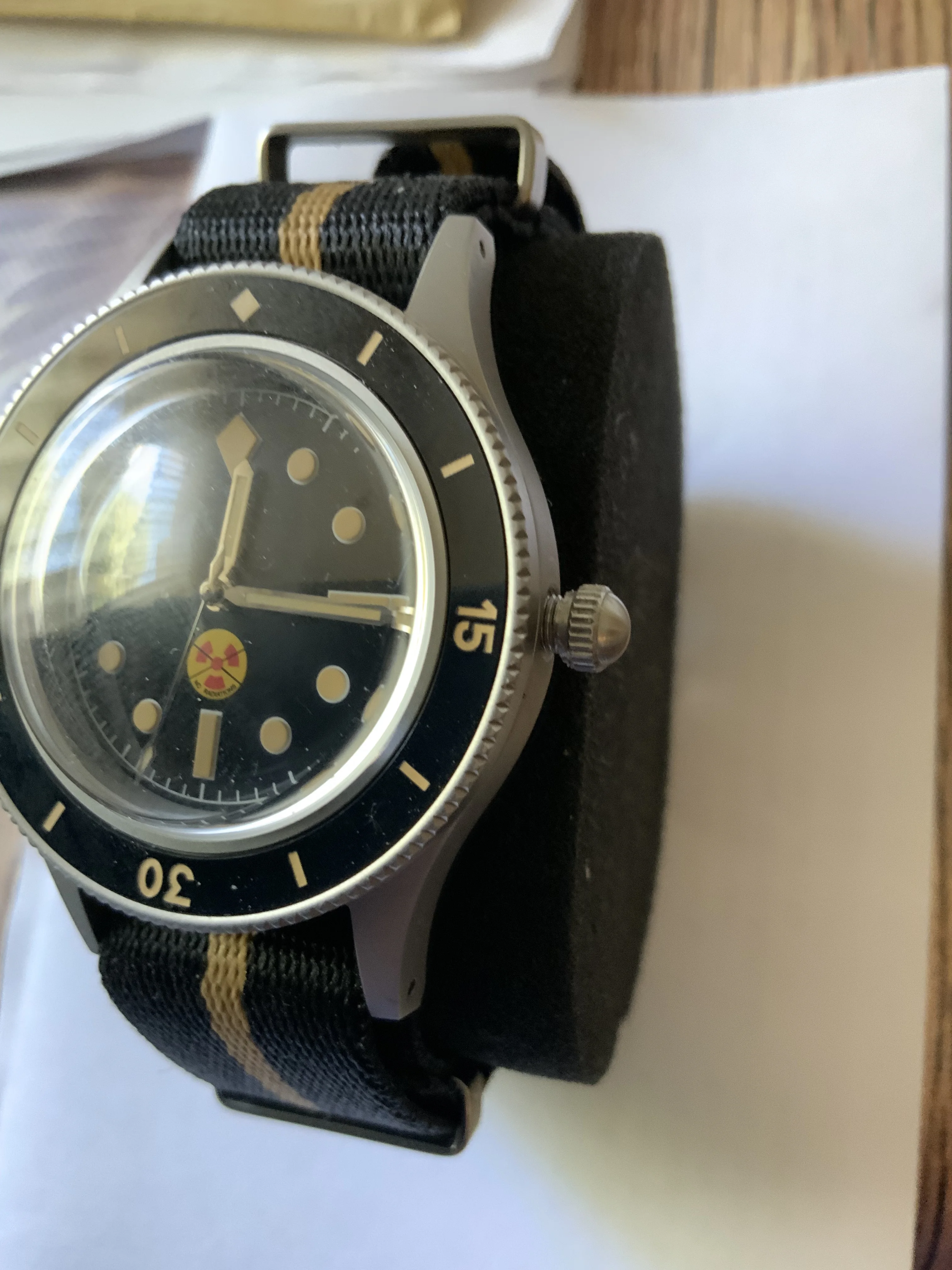 Tandorio 50 Fathoms Watch T296 Retro Dome Sapphire NH35A 20ATM 40mm photo review
