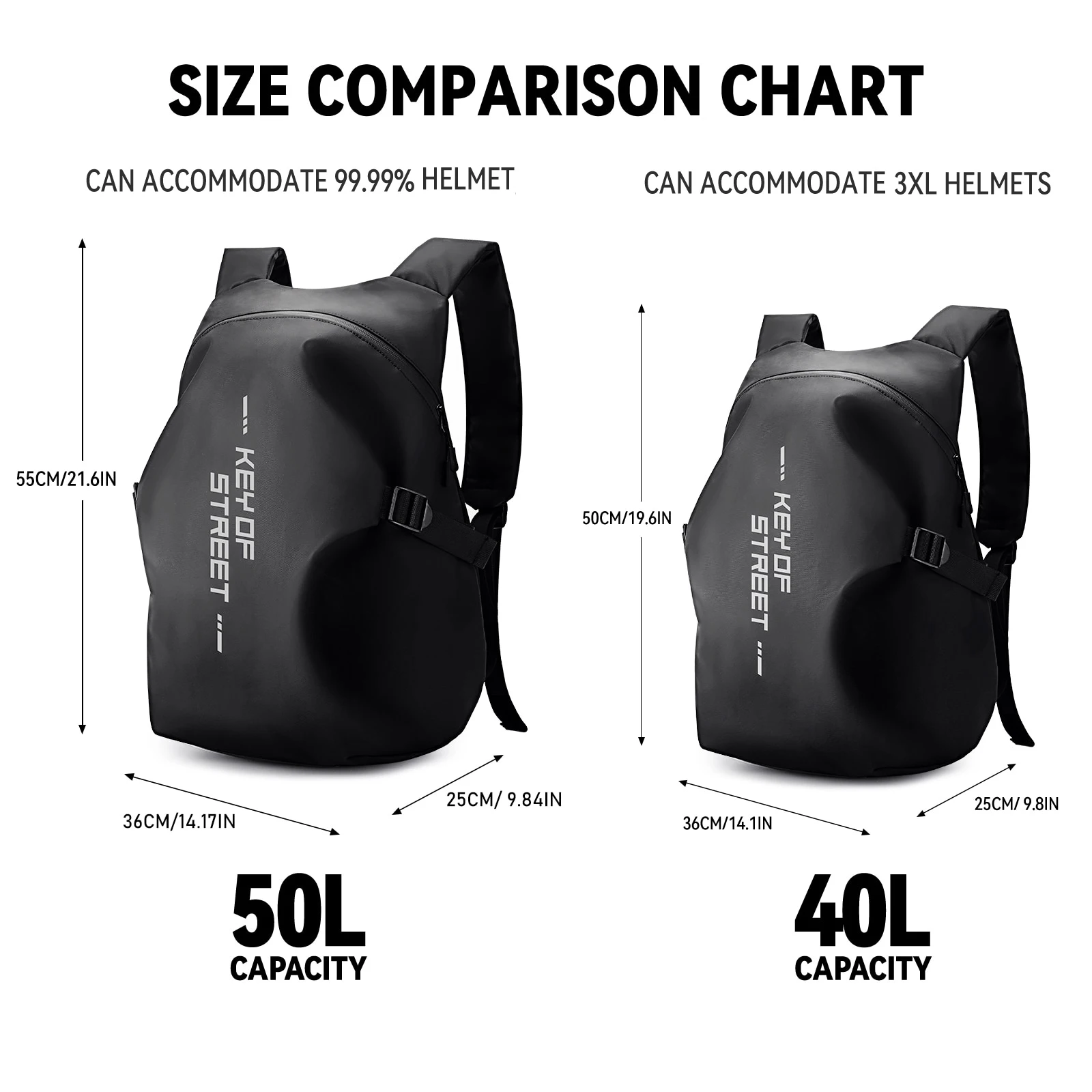 Helmet Backpack for Motorcycle Cycling Large Capacity Waterproof Helmet Storage Bag with Reflective Stripe Hiking Backpack