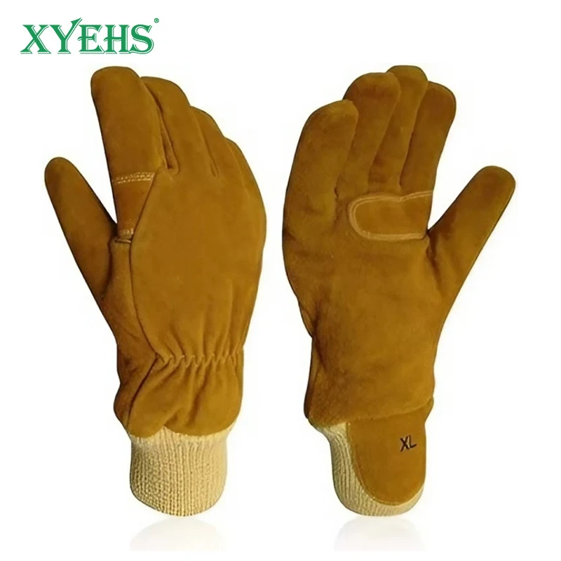 XYEHSFireFighterSafetyWorkGlovesModacrylicLinerHeatResistant