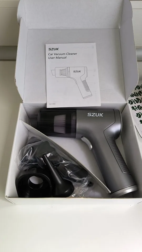 SZUK-aspiradora de coche 98000PA, Mini máquina de limpieza potente, succión fuerte, portátil, inalámbrico, electrodoméstico photo review
