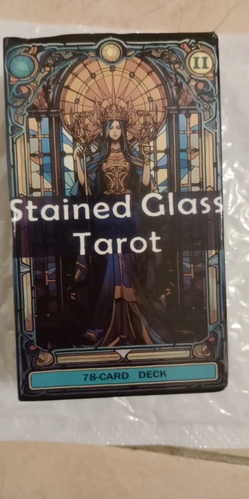 Stained Glass Tarot Deck | 78-Card Luminous Divination Set