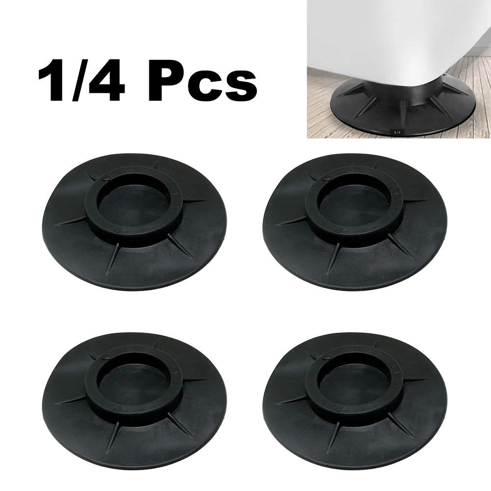 4Pcs Anti Vibration Feet Pads Rubber Legs Slipstop Silent Skid Raiser Mat For Washing Machine