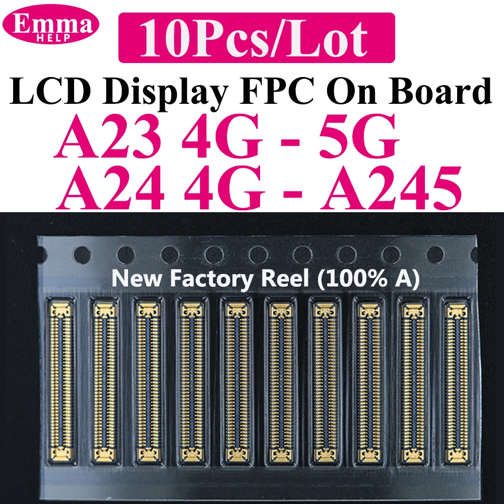 10pcs LCD Display Screen Flex FPC Connector - 40 78 Pin Plug On Board