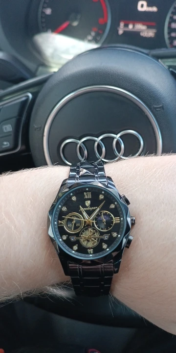 POEDAGAR Luxury Men's Quartz Watch photo review