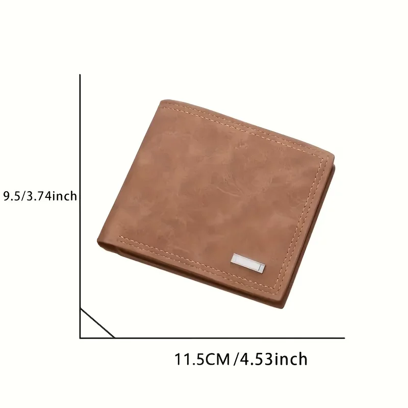 Custom Photo Wallet for Men, Personalized Picture & Text Engraved Bifold Wallet with Multiple Card Slots & Cash Pocket, Vintage - 3