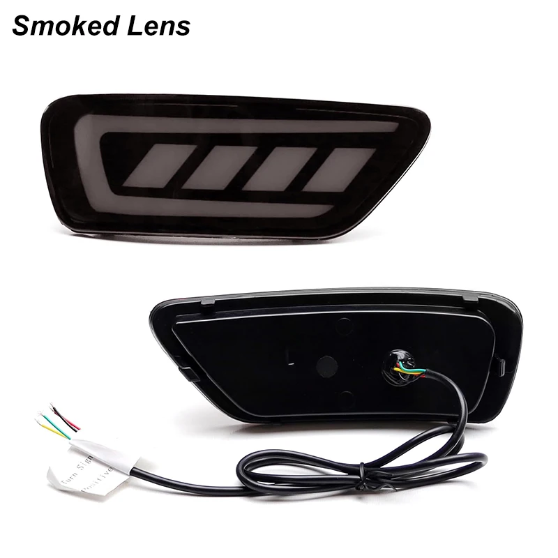 2pc LED Rear Bumper Reflector Lights For Jeep WK2 Grand Cherokee, Patriot, Compa
