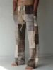 2025 Men's Trousers Summer Pants Beach Pants Drawstring Elastic Waist 3D Print Color Block Geometric Graphic Prints Casual Pants 2