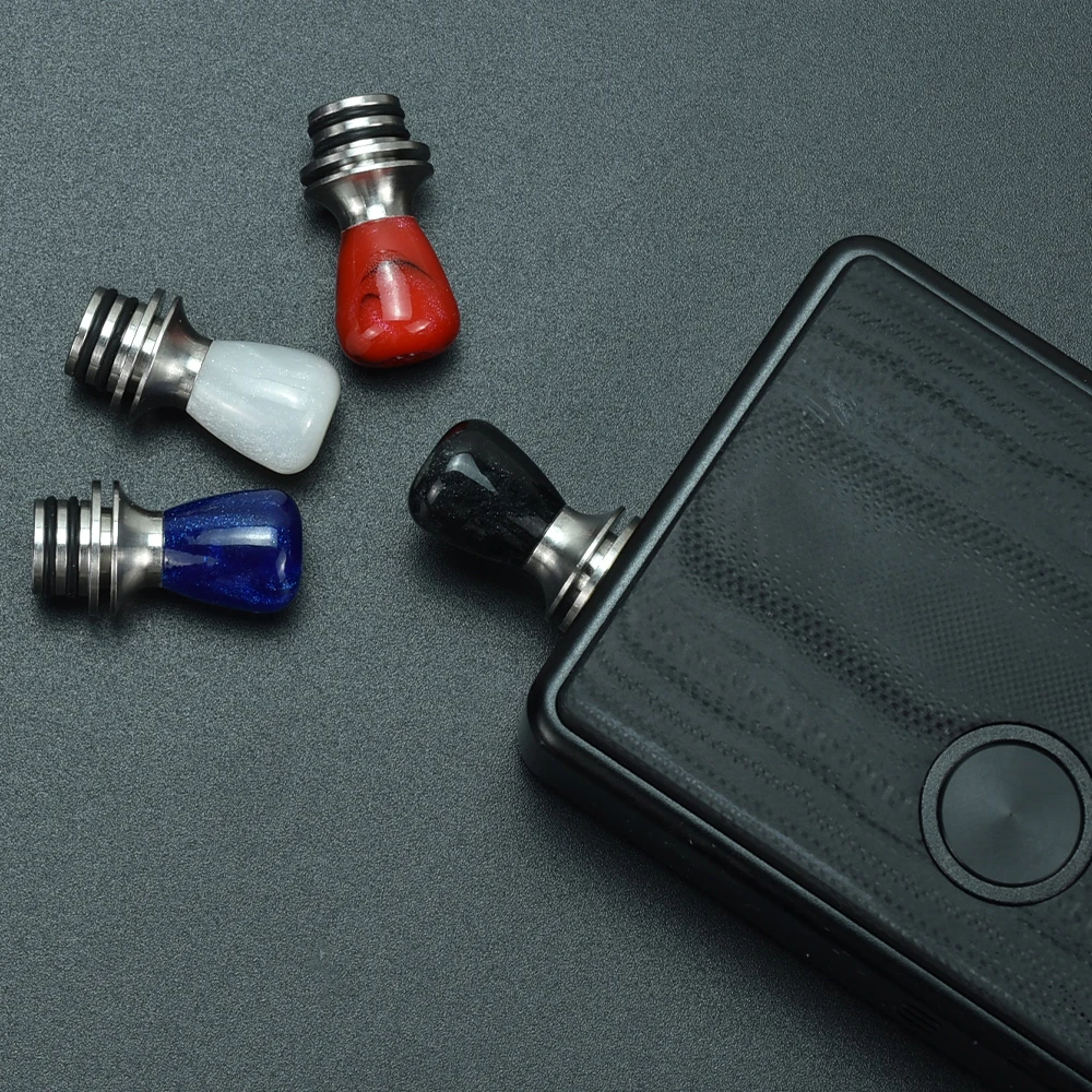 

510 Drip Tip wolf coolvape style resin drip tip for sxk Billet Box / SXK BB Box Mod Kit SXK BB Style 70W dna 60w Mod Kit