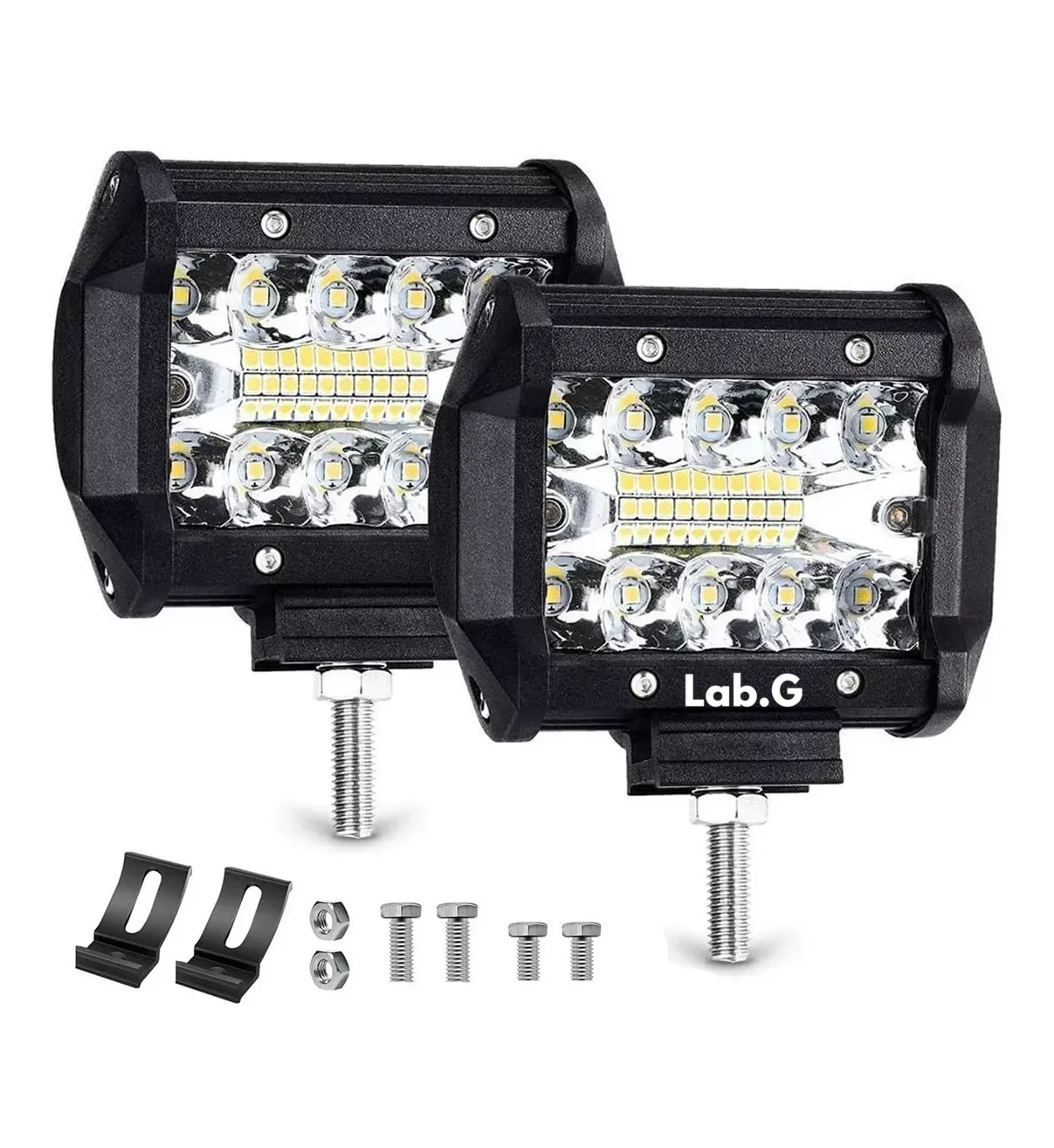 Par Faros 60w Dually Auxiliar 6000k Lab.G Negro
