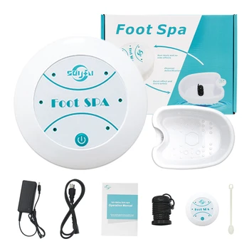 Detox Ionico Piede Spa Bagno Macchina Mini Pediluvio Ion Detoxificatore Terapia Sanitaria Pulire Pediluvio Vibrat Whirlpool Cura Array Aqua 1