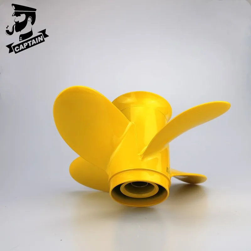 JTKSSCS Außenbordmotor Propeller 4-Blatt - 9 1/4x10 Zoll, 8 Splines Für Honda BF Motoren