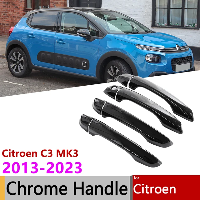 Per Citroen C3 Cross MK3 2017 ~ 2023 2020 2022 copertura della maniglia  della porta in carbonio nero lucido Car outdoor Styling accessori Auto  adesivi - AliExpress