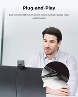 OBSBOT Meet 2-4K Webcam for PC with 1/2" Sensor, AI Framing & Autofocus, Beauty Mode, Lightweight, HDR, Webcam with Microphone, - Image 4
