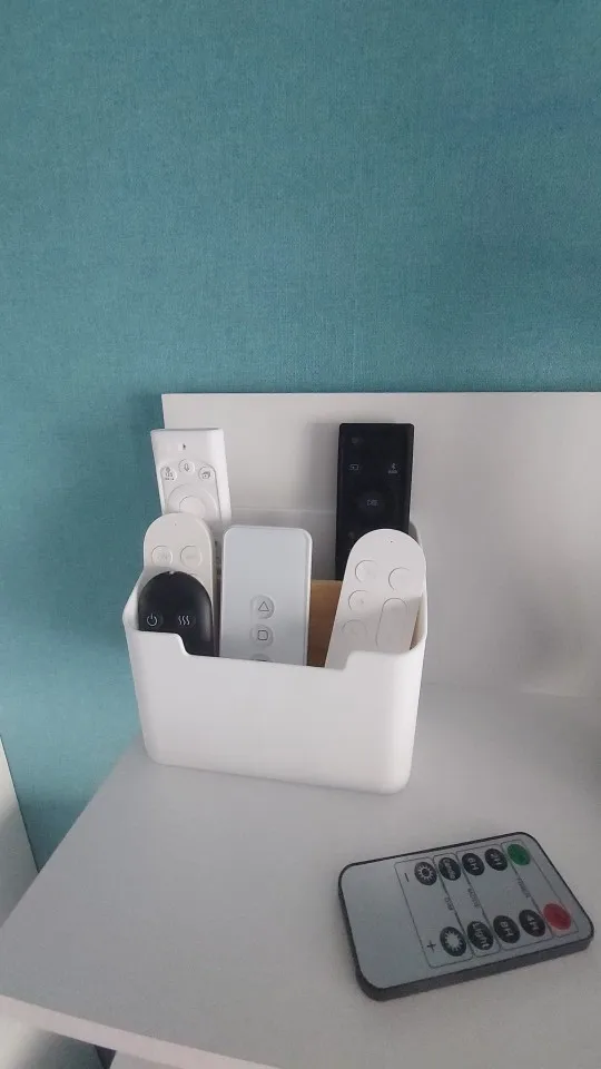 Practical Storage Box for TV Remotes & Air Conditioner Controls Elegant Remote Control Organizer Box for Living Room & Bedroom photo review