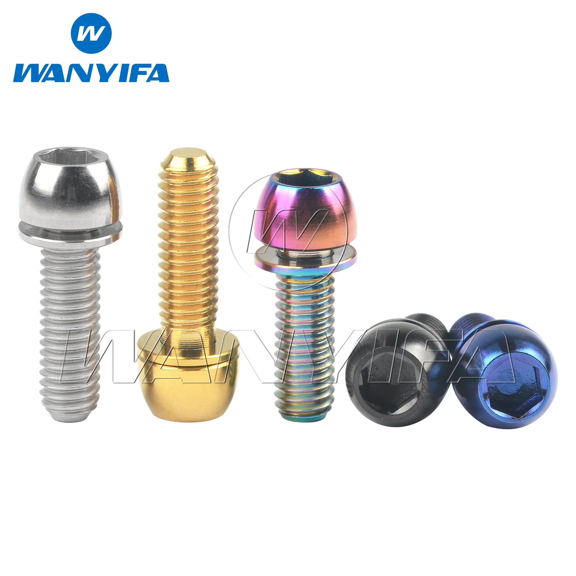 OAK Components Vis En Titane M5x10 Pour Disque De Frein 6 Trous (6 Pièces