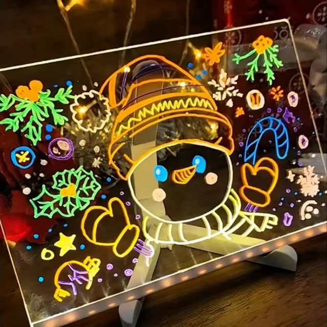 Tablero de LED de acrílico transparente