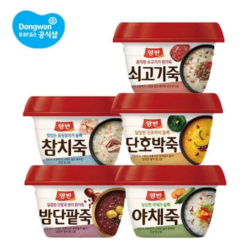 [동원공식샵] 동원 양반 죽 285g 24개 (야채/고기/호박/참치/단팥)