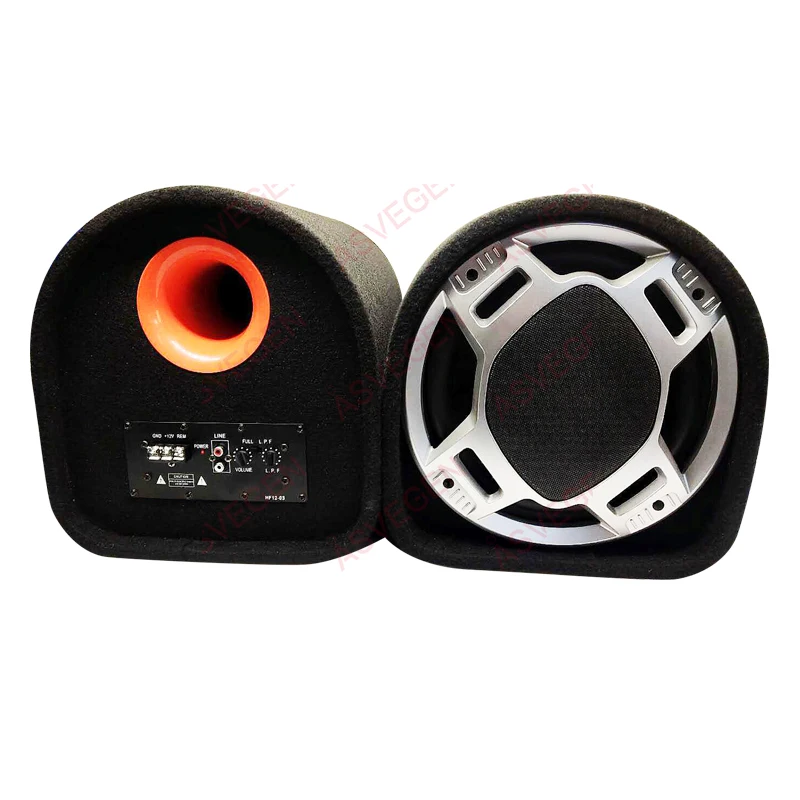 One PCS 12 Inch Tunnel Car Bass Active Subwoofer Home Computer Subwoofer Phone Car Speaker Audio