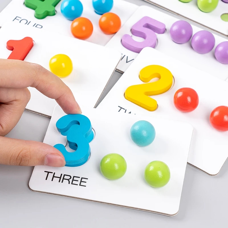 Children's math teaching aids, baby number cognition, arithmetic matching, educational early education toys, Montessori teaching 3