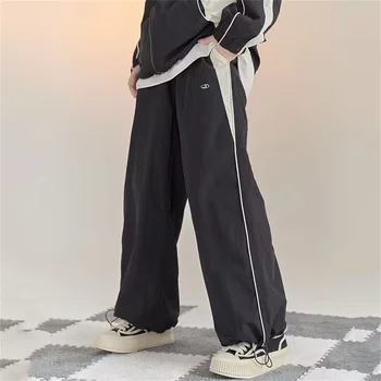 Women Baggy Harajuku Cargo Pants Streetwear Hip Hop Wide Leg Pant Parachute Sweatpants Techwear Joggers Oversized Y2K Trousers