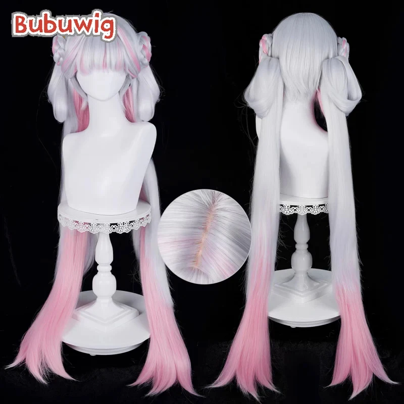 Bubuwig 합성 머리 진시 코스프레 가발 윌더링 웨이브스 진시 복숭아 꽃 92..