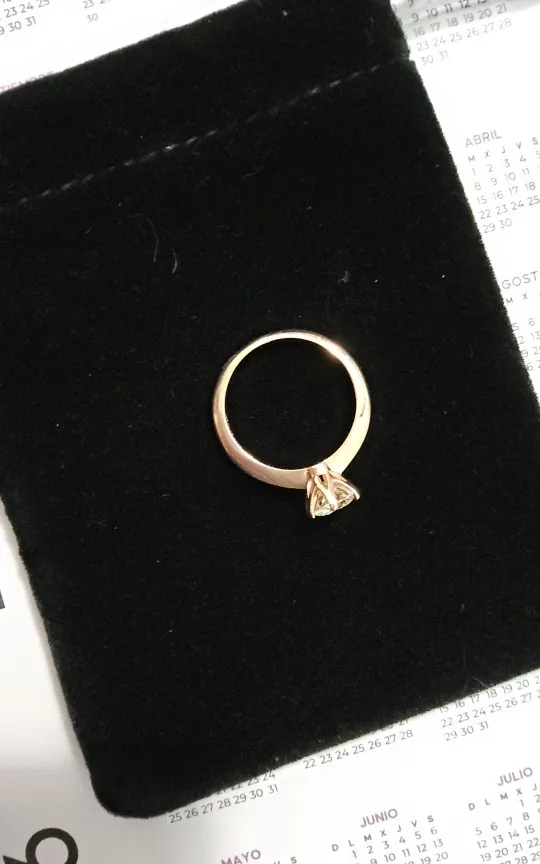Sparkl365 Moissanite™ FLEURIS Solitaire Ring [18K Gold over Silver S925]