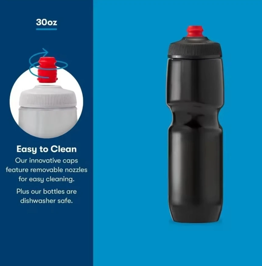 Bicycle Water Bottle Push-Pull Valve Ultra-Light Hydration 550/750ml photo review