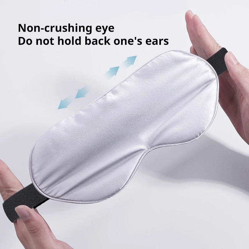 Sleep Light Blocking Eye Mask and Gel Cold Ice Pack Double-Sided Ice Silk Warm Cool Sleep Eye Mask for Travel Sleeping 3