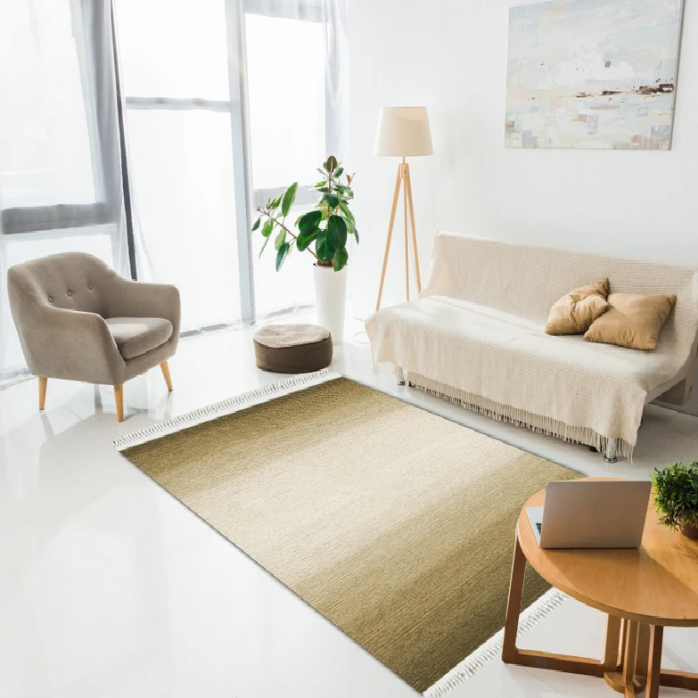 

Ethnic Abstract Pattern Modern Decor Printed Carpet Dried Mink & Beige color Bedroom and home decoration gift