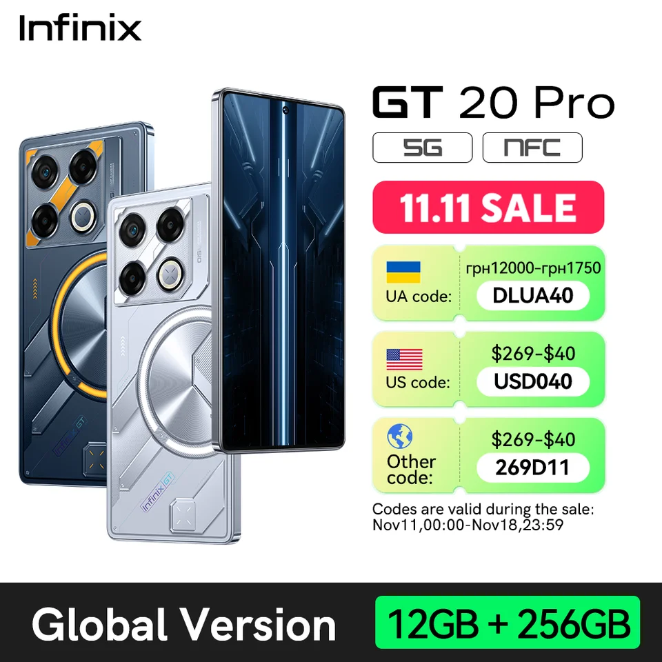 スマートフォン本体 Infinix GT 20 Pro 256gb Infinix GT 20 Pro 256 GB / 8 GB - buy smartphone: prices