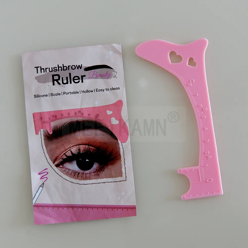 Easy Cleaning Length Tagline Silicone Eyeline Lip Thrushbrow Brow Ruler