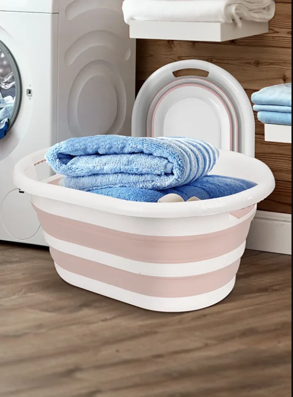 

Folding Water Basin Camping Supplies Plastic Bucket Washbasin Washbasin For Foot Spa Bath Fishing Car Wash Household Items Accessories