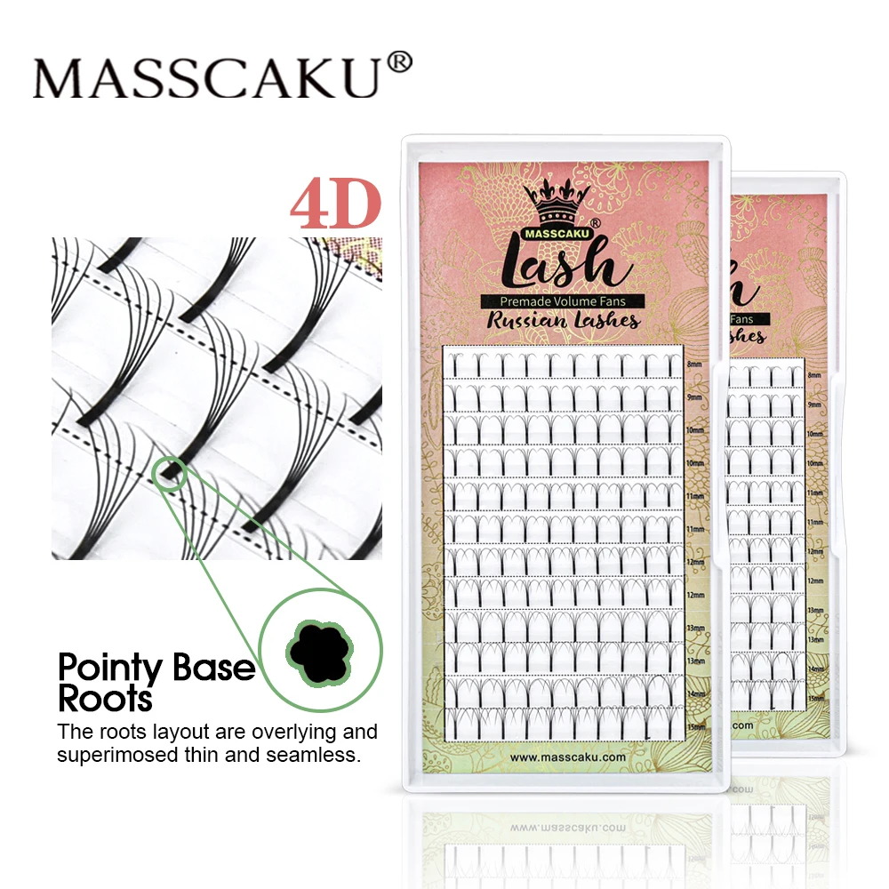 

Накладные ресницы MASSCAKU, натуральные накладные ресницы 3D, 4D, 5D, 6D
