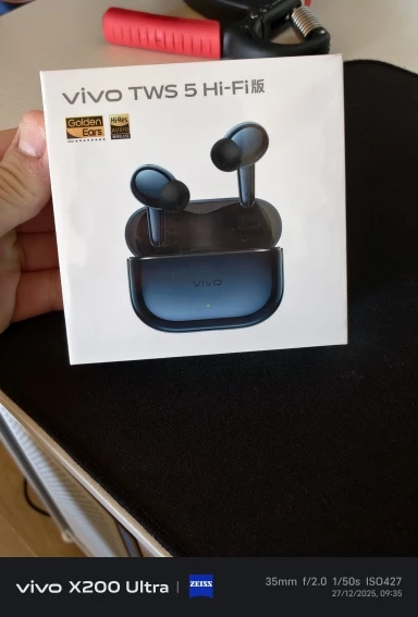 Official Vivo TWS 5 Hi-Fi Wireless Bluetooth Earphone LHDC 5.0