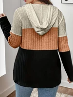 European and American Plus Size Women's Fashionable Zipper Patchwork Tops and T Shirts - Image 6