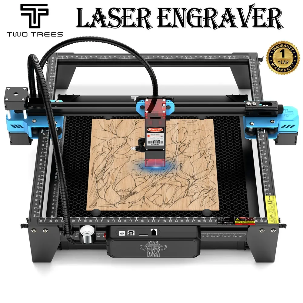 TwoTrees TTS-10 Pro Laser Engraver Stainless Steel Engraving