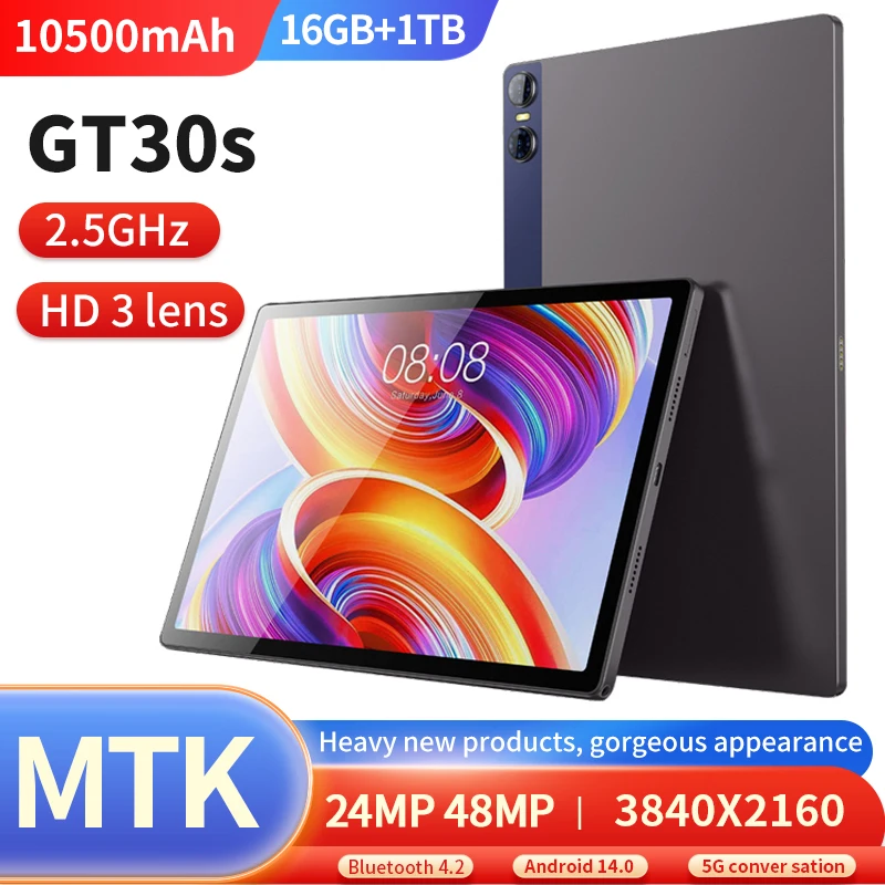 글로벌 12 인치 태블릿 코어 안드로이드 13.0, 구글 스토어 16GB + 1TB 무선 블루투스 SIM 카드, 스타일러스 커버 5G 지원  Best Top5