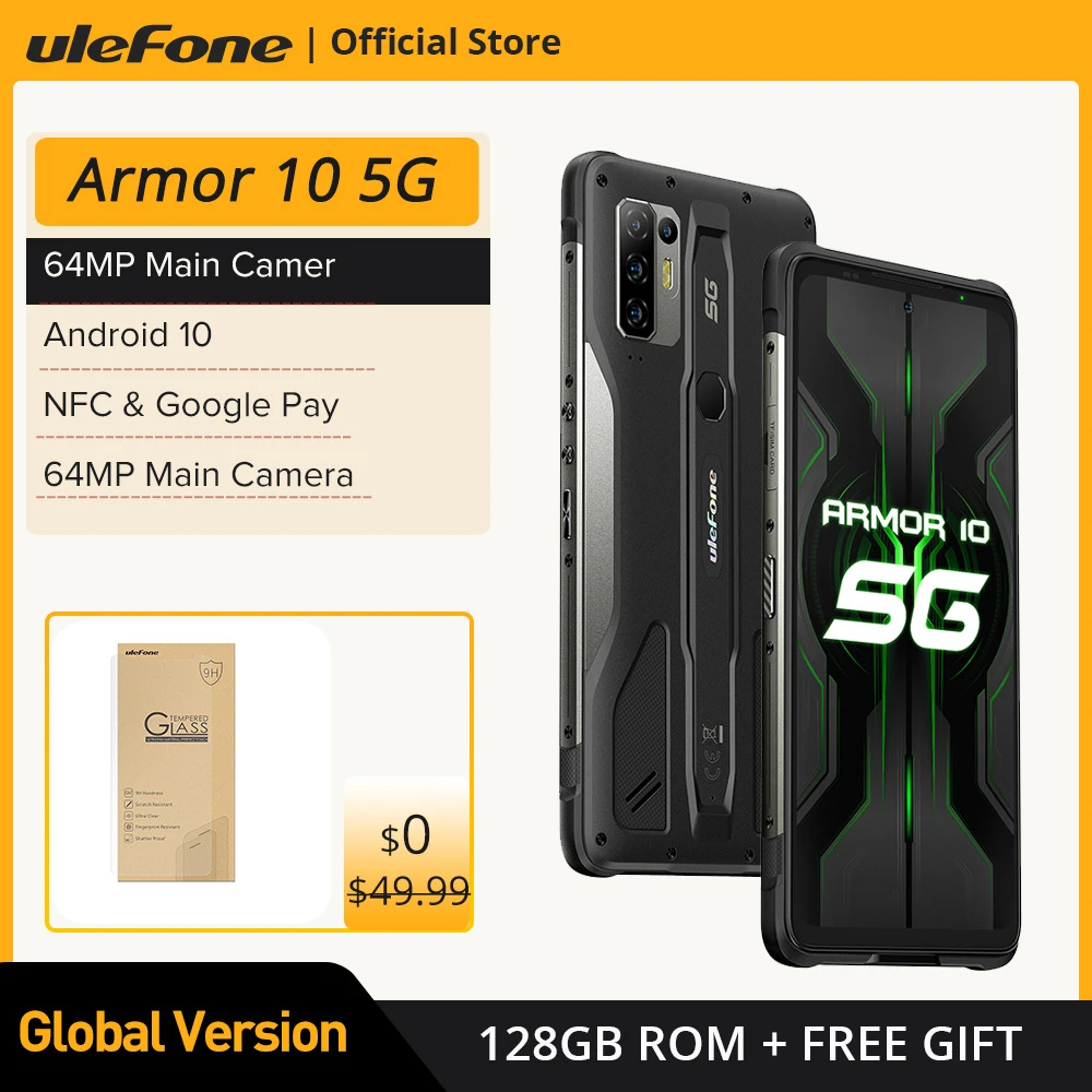 Ulefone Armor 10 5g Rugged Mobile Phone Android 10 8gb +128gb ...