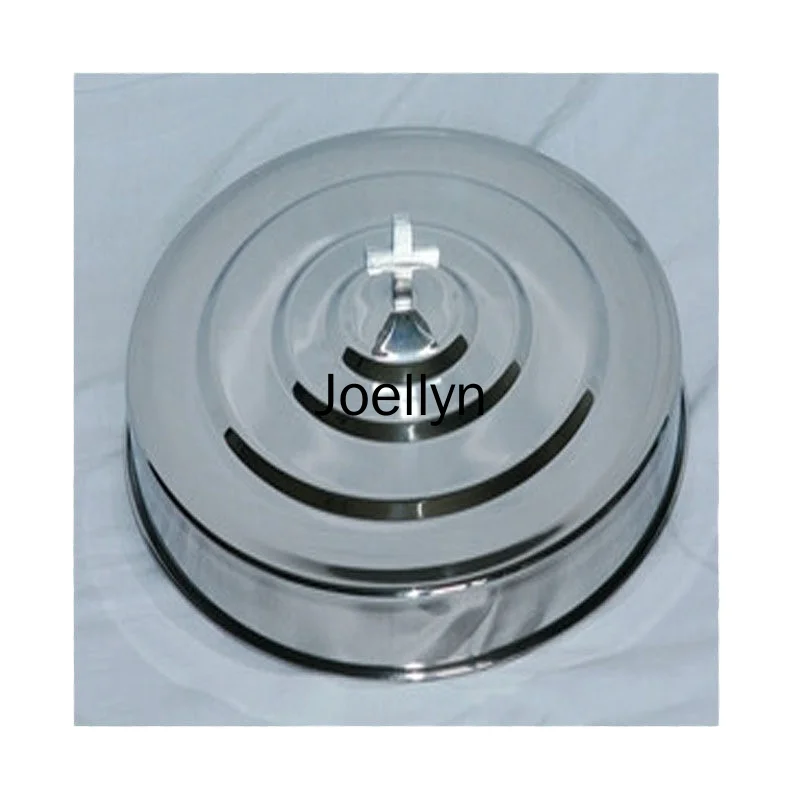 Stainless Steel Communion Tray with One Lid, Crucifix, Hot Art and Design Products, Hot, 2 Pieces