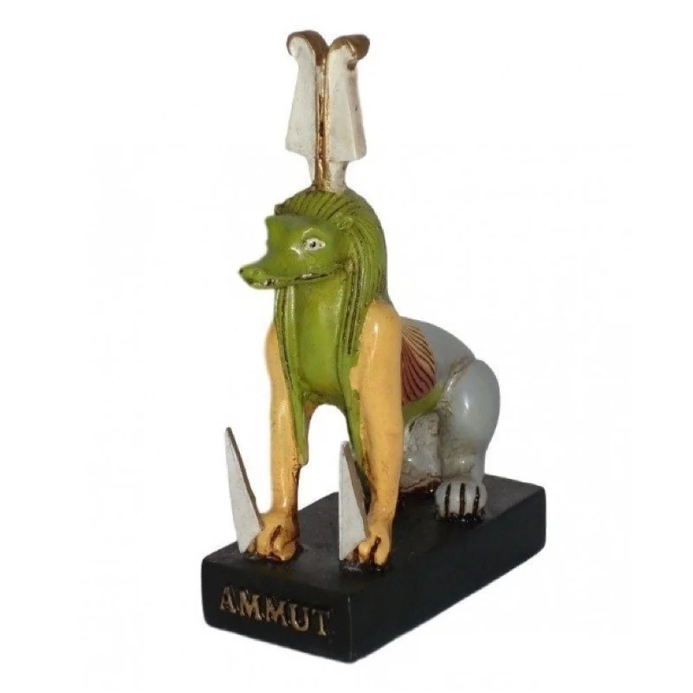 Hachette, Figura Della Dea Egiziana Amemet Ammut Devourer Of The Dead, Miniatura In Resina, Circa. 12 Cms, The Gods Of Ancient Egypt Collection, Novit