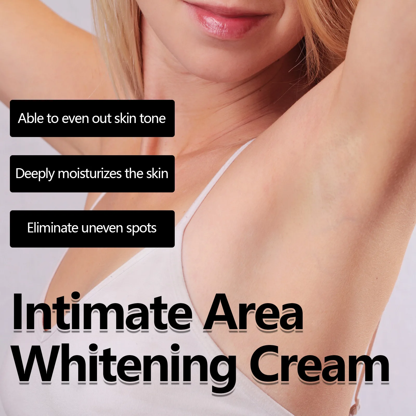 Body Whitening Cream Dark Spots Remover Brighten Private Parts Elbows Knees Lightening Melanin Underarm Armpit Bleaching Cream 5