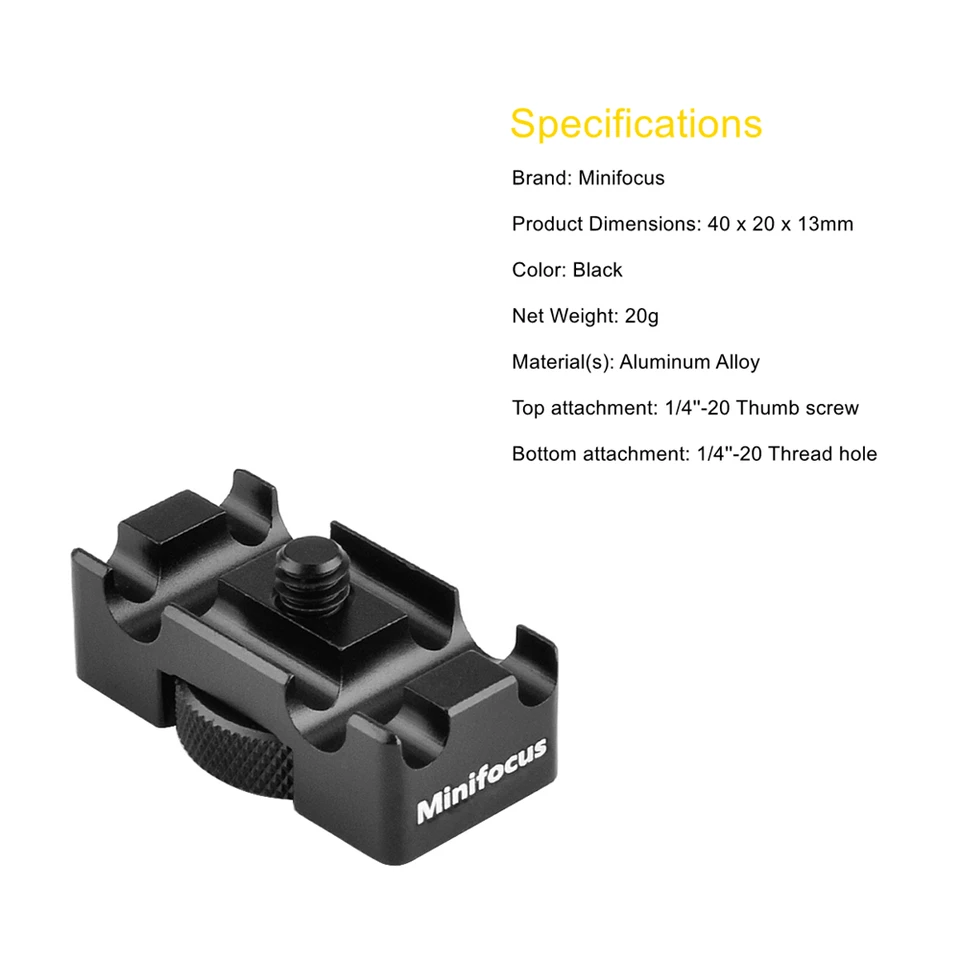Mini DSLR Camera Cable Lock Clamp Protector