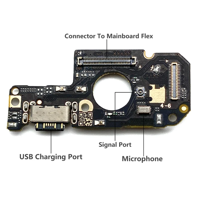 Dock Di Ricarica Con Porta Microfono E Audio Jack Per Xiaomi Redmi Note 8T – Kit Riparazione Con Adesivo E Strumenti