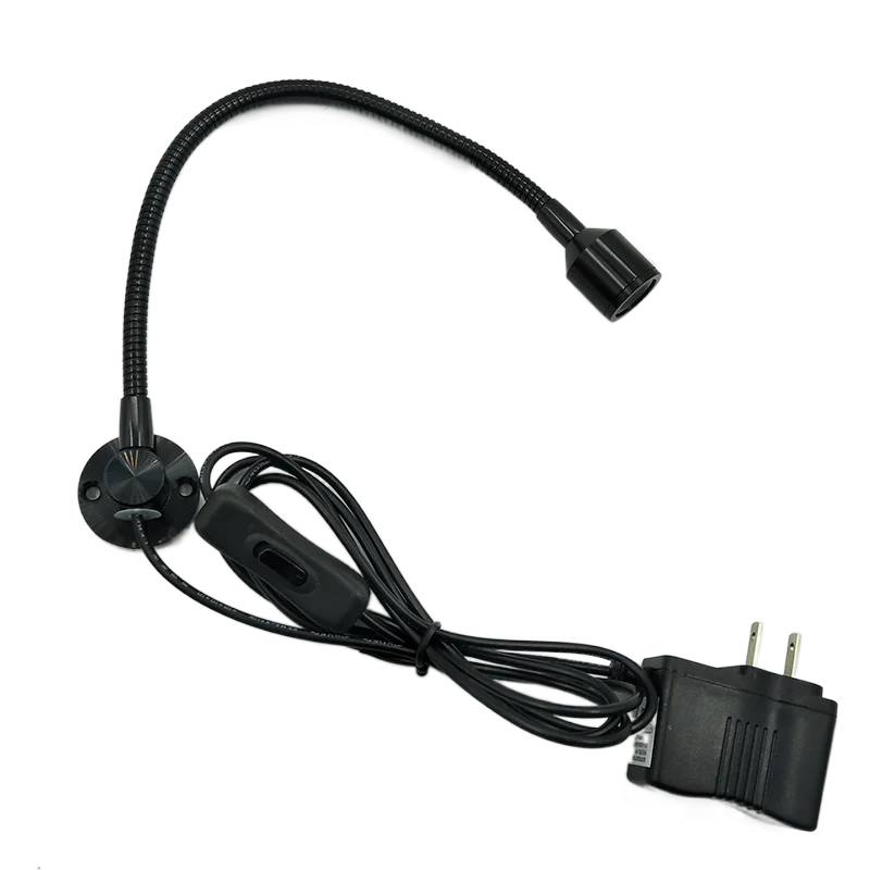 

AC110V/220V 1W Snake Headboard Led Wall Mounted Reading Lamp In BedRoom With Plug