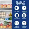 ICYGLEE Mini Fridge with Freezer 3.2 Cu.Ft Mini Refrigerator Dorm Fridge with 2 Door For Bedroom Apartment Office Cooling Drink 2
