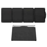 Panneau solaire pliable FlashFish SP18V60W, puissance maximale 60W, cellules monocristallines 21,6%, revêtement ETFE, étanche IP65, sortie DC5521 pour stations d'alimentation, camping, camping-car et utilisation en extérieur. 2