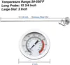 Practical Kitchen Tools Stainless Steel Frying Oil Fryer Fries Fried Barbecue Thermometer 50°-550°C Chicken Wing， with 40cm Long 2